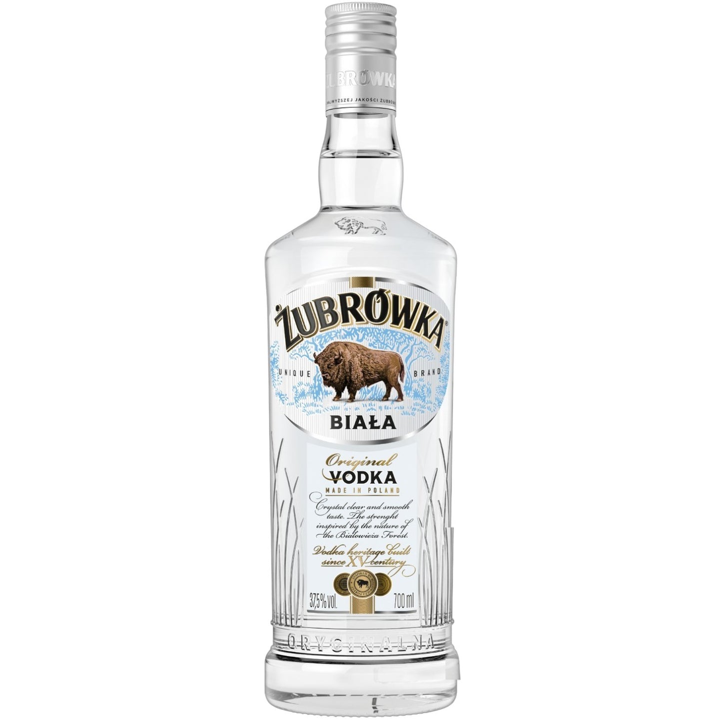 Vodka Zubrowka Biala 37.5% 70cl