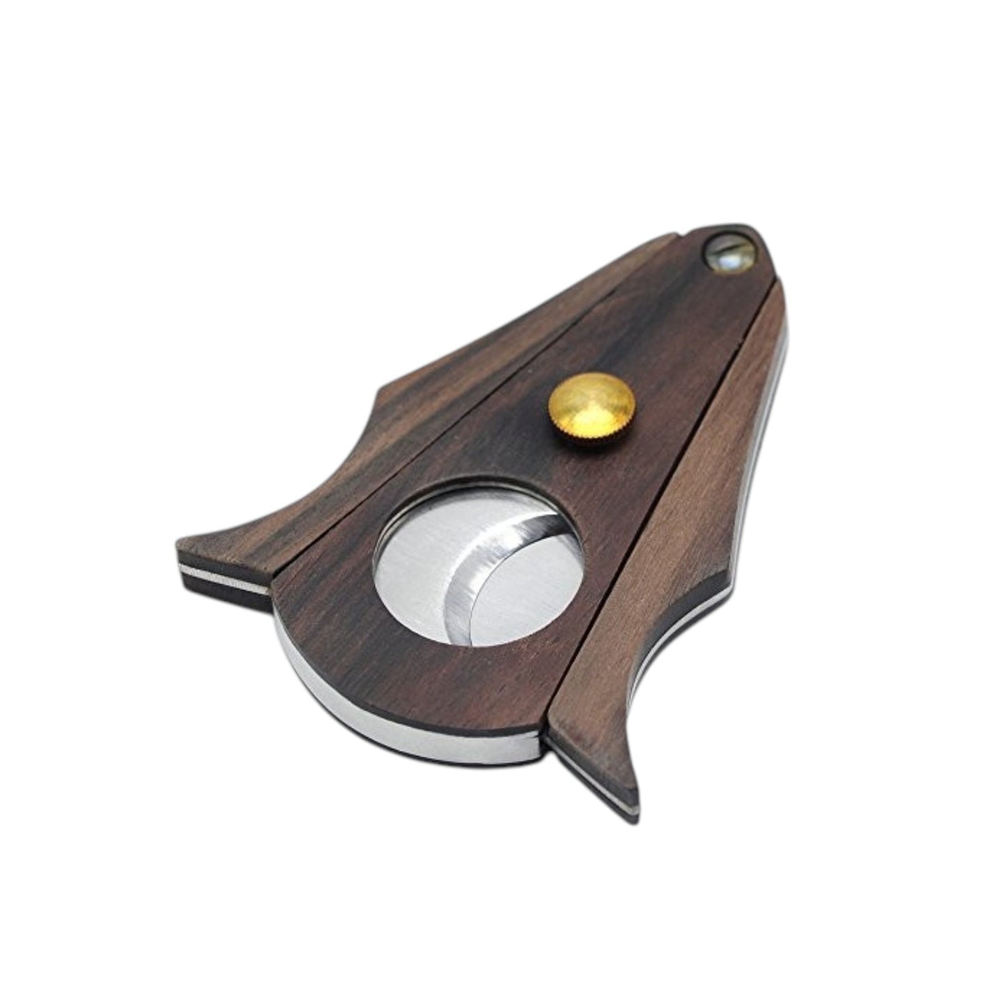 Coupe Cigare Bois/marron/metal Pousoir Dore