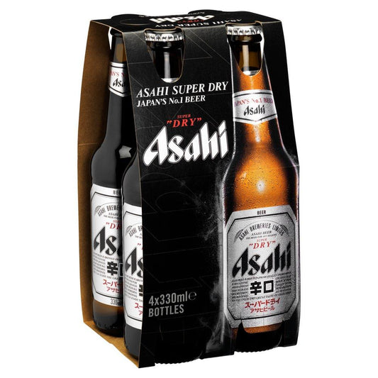 Beer Asahi Japan Wrap Chopine X4 33cl