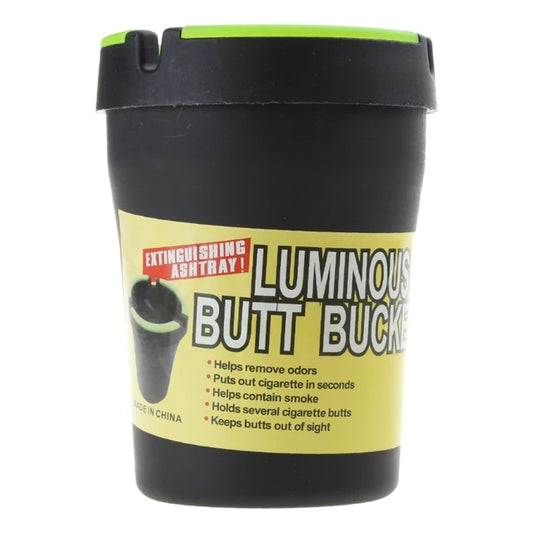 Cendrier Plastique Noir Anti Odeur