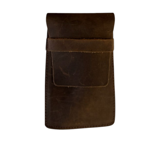 Etui Cigare Brut Cuir Marron